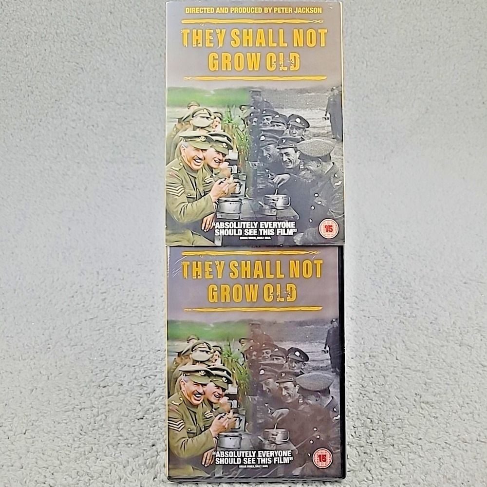They Shall Not Grow Old DVD 2018 Region 2 Slipcover Special Feature New Sealed